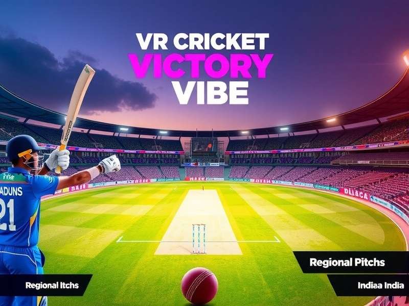 VR Cricket Victory Vibe - Regional Pitches with Unique Characteristics VR Cricket Victory Vibe showing different regional pitches across India