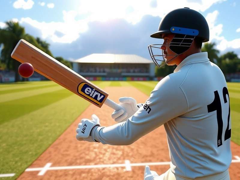 VR Cricket Victory Vibe - Immersive Virtual Cricket Experience VR Cricket Victory Vibe gameplay showing a player in VR headset hitting a six