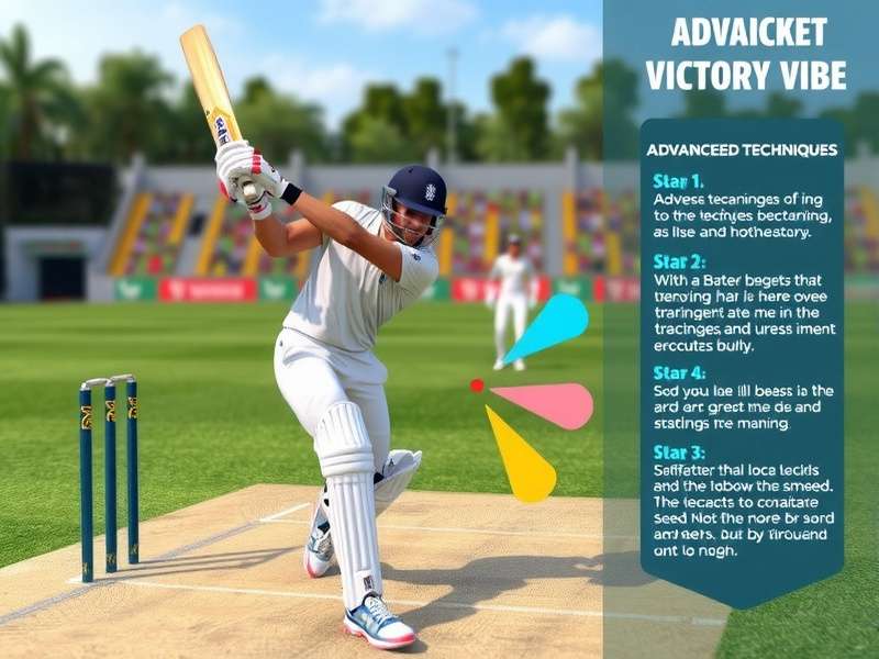 VR Cricket Victory Vibe - Pro Tips from Indian Players VR Cricket Victory Vibe showing advanced batting techniques with diagram